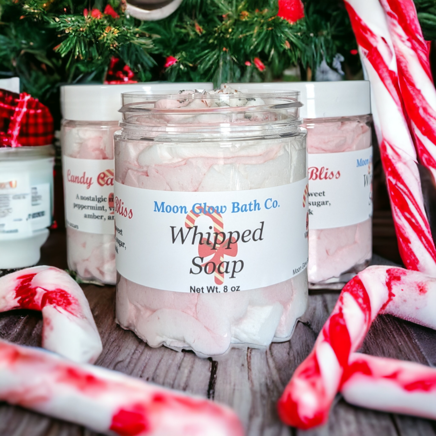 Candy Cane Bliss Whipped Soap