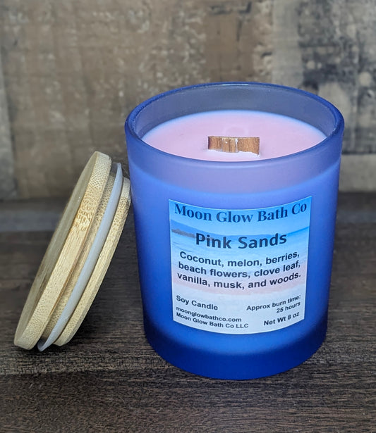 Pink Sands Wood Wick Candle
