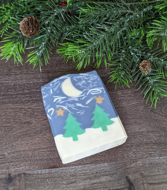 Christmas Tree Forest Soap Bar