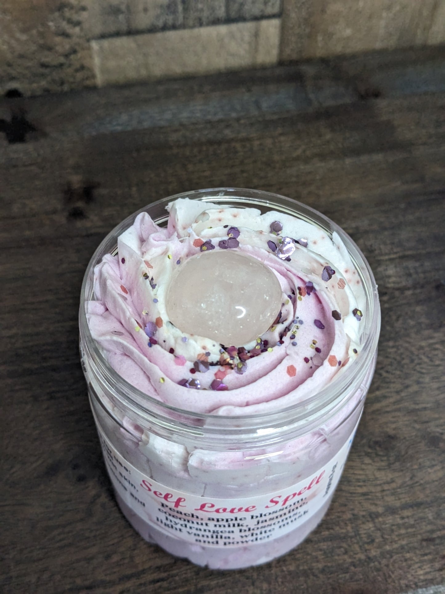 Self Love Spell Crystal Infused Whipped Soap